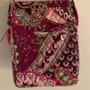 Raspberry print Vera Bradley cross body bag